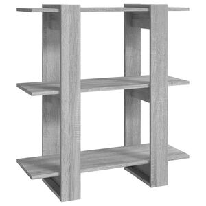vidaXL Book Cabinet | Grey Sonoma | Engineered wood | Medium | Book Cabinet
