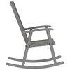 vidaXL Rocking Chair with Cushions Grey Solid Acacia Wood