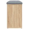 vidaXL Shoe Bench Sonoma Oak 82x32x50 cm Engineered Wood