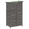 vidaXL Garden Tool Shed Grey 83x57x140 cm Solid Wood Pine