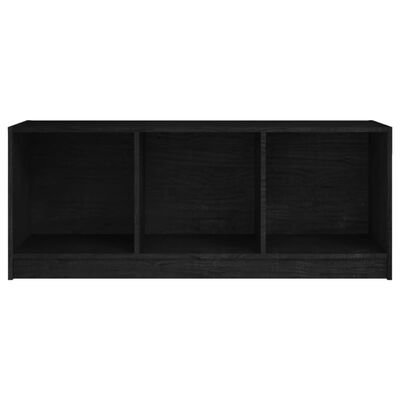 vidaXL TV Cabinet Black 104x33x41 cm Solid Pinewood