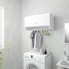 vidaXL Wardrobe White 70x32.5x35 cm Engineered Wood