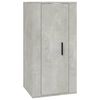 vidaXL Wall Mounted TV Cabinet Concrete Grey 40x34,5x80 cm