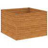 vidaXL Garden Raised Bed 100 x 100 x 69 cm Galvanised Steel