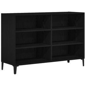 vidaXL Sideboard Black Oak 103.5 x 35 x 70 cm Engineered Wood