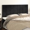 vidaXL Headboard Black 160x5x118/128 cm Velvet
