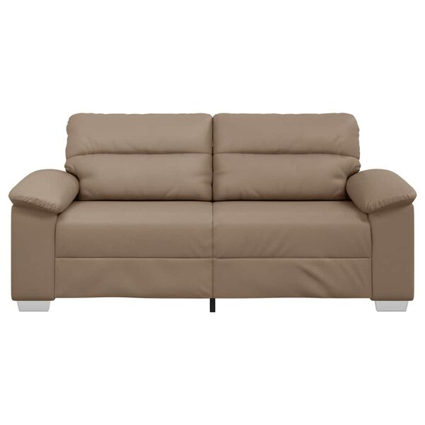 vidaXL 2-Seater Sofa&nbsp;Cappuccino 180x81x84 cm Faux Leather