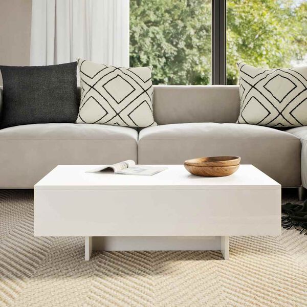 vidaXL Coffee Table High Gloss White