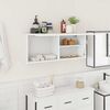 vidaXL Bathroom Wall Cabinet White 100x25x40 cm Engineered Wood