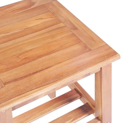 vidaXL Coffee Table 40x40x50 cm Square Solid Teak