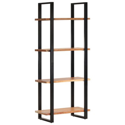 vidaXL 4-Tier Bookcase 80x40x180 cm Solid Acacia Wood