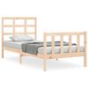 vidaXL Bed Frame without Mattress 90x190 cm Single Solid Wood Pine