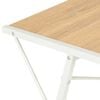 vidaXL Desk with Shelf White and Oak 116x50x93 cm