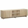 vidaXL TV Stand 140 x 34.5 x 40 cm Sonoma Oak Engineered Wood