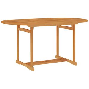 vidaXL Garden Table | Teak | Solid Teak Wood | 150x90x75 cm | Durable