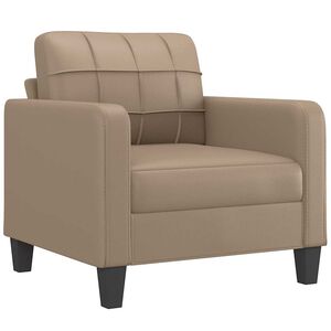 vidaXL Sofa Chair Cappuccino 60 cm Faux Leather