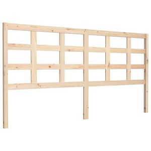 vidaXL Bed Headboard | Natural Wood | Solid Pine Wood | 185.5x100 cm