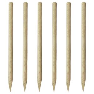 vidaXL Fence Posts 6 pcs Wood 170 cm