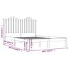 vidaXL Bed Frame without Mattress Solid Wood Super King