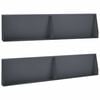 vidaXL Retaining Wall 4 pcs 100 x 12 x 30 cm Steel Anthracite
