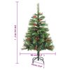 vidaXL Artificial Hinged Christmas Tree 150 LEDs & Ball Set 150 cm