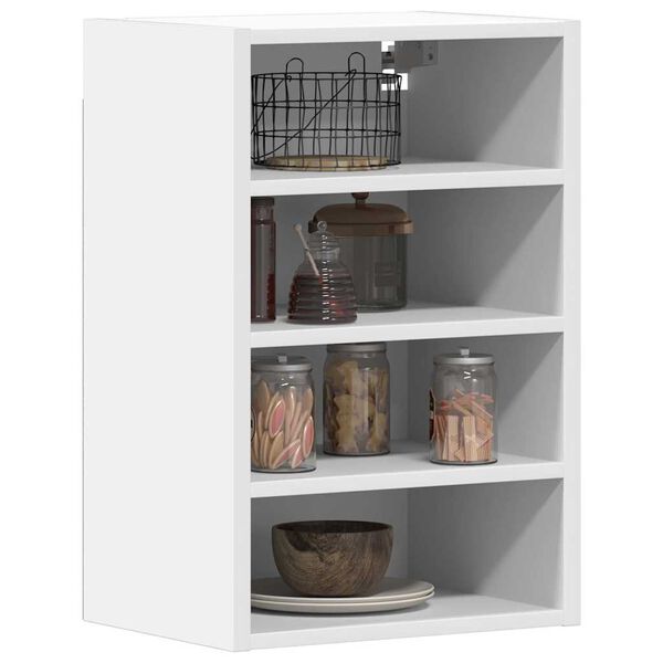 vidaXL Hanging Cabinet Riga White 40x29.5x60 cm Engineered Wood