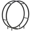 vidaXL Firewood Rack Black 70x20x70 cm Steel