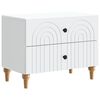 vidaXL Bedside Cabinet White 62 x 34.5 x 48 cm Engineered Wood
