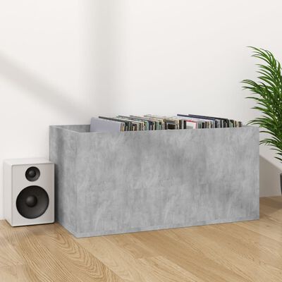 vidaXL Vinyl Storage Box Concrete Grey 71x34x36 cm Engineered Wood