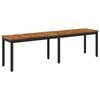vidaXL Garden Bench 161 x 35 x 45 cm Solid Acacia Wood Rectangular