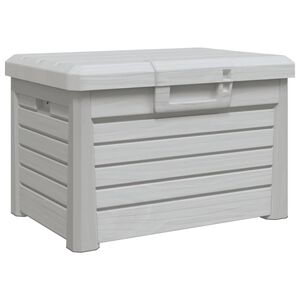 vidaXL Outdoor Cushion Box Grey 73x50,5x46,5 cm Polypropylene