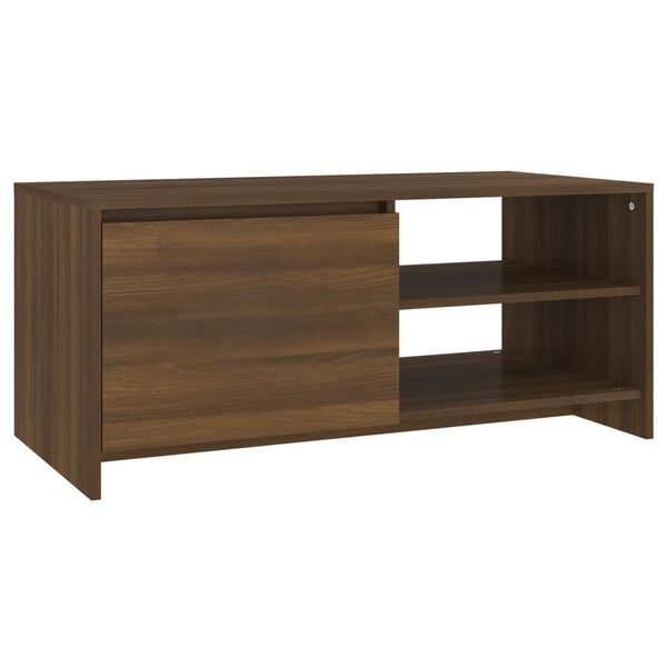 vidaXL Coffee Table Brown Oak 102x50x45 cm Engineered Wood