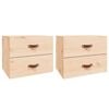 vidaXL Wall-mounted Bedside Cabinets 2 pcs 50x36x40 cm