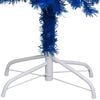 vidaXL Artificial Pre-lit Christmas Tree with Stand Blue 240 cm PVC