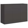 vidaXL Planter Black 120x40x80 cm Cold-rolled Steel