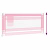 vidaXL Toddler Safety Bed Rail Pink 200x25 cm Fabric