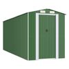 vidaXL Garden Shed Green 192x523x223 cm Galvanised Steel