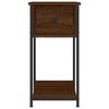 vidaXL Bedside Cabinets 2 pcs Brown Oak 30x60x60 cm Engineered Wood