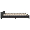 vidaXL Bed Frame without Mattress Black 152x203 cm Queen Velvet