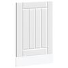 vidaXL Dishwasher Panel "Lucca" White Engineered Wood