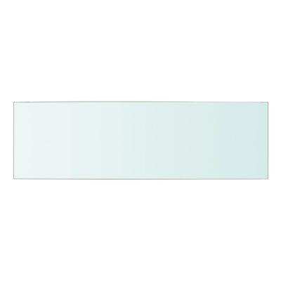 vidaXL Shelf Panel Glass Clear 50x15 cm