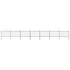 vidaXL Garden Fence with Spear Top Steel 1172x120 cm Black