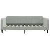 vidaXL Daybed with Trundle without Mattress Light Grey 90x190 cm