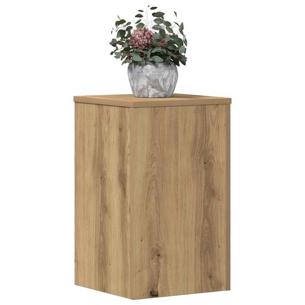 vidaXL Plant Stands 2 pcs Artisan Oak 30x30x50 cm Engineered wood