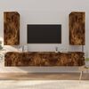 vidaXL 6 Piece TV Cabinet Set Smoked Oak Engineered Wood