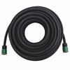 vidaXL Garden Soaker Hose Black 0.6" 25 m Rubber
