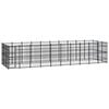 vidaXL Outdoor Dog Kennel Steel 27,65 m&sup2;