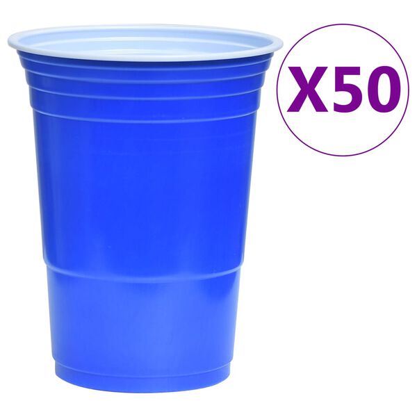 vidaXL Beer Pong Table Set 0.5 L Plastic