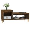vidaXL Coffee Table Smoked Oak 100x50x45 cm Engineered Wood
