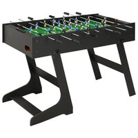 vidaXL Folding Football Table 121x61x80 cm Black